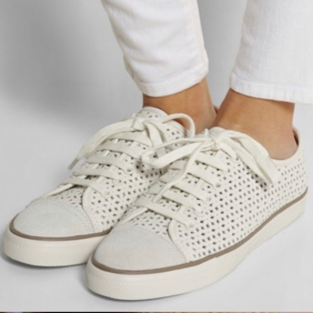 ❌SOLD Tory Burch white leather sneakers